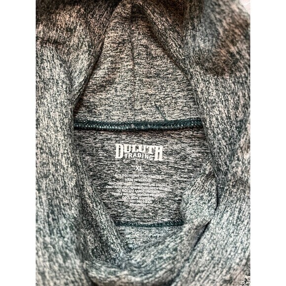 Duluth Trading Womens Cowl Turtle Neck Long Sleeve Pocket Long Length Shirt XL - Picture 2 of 6